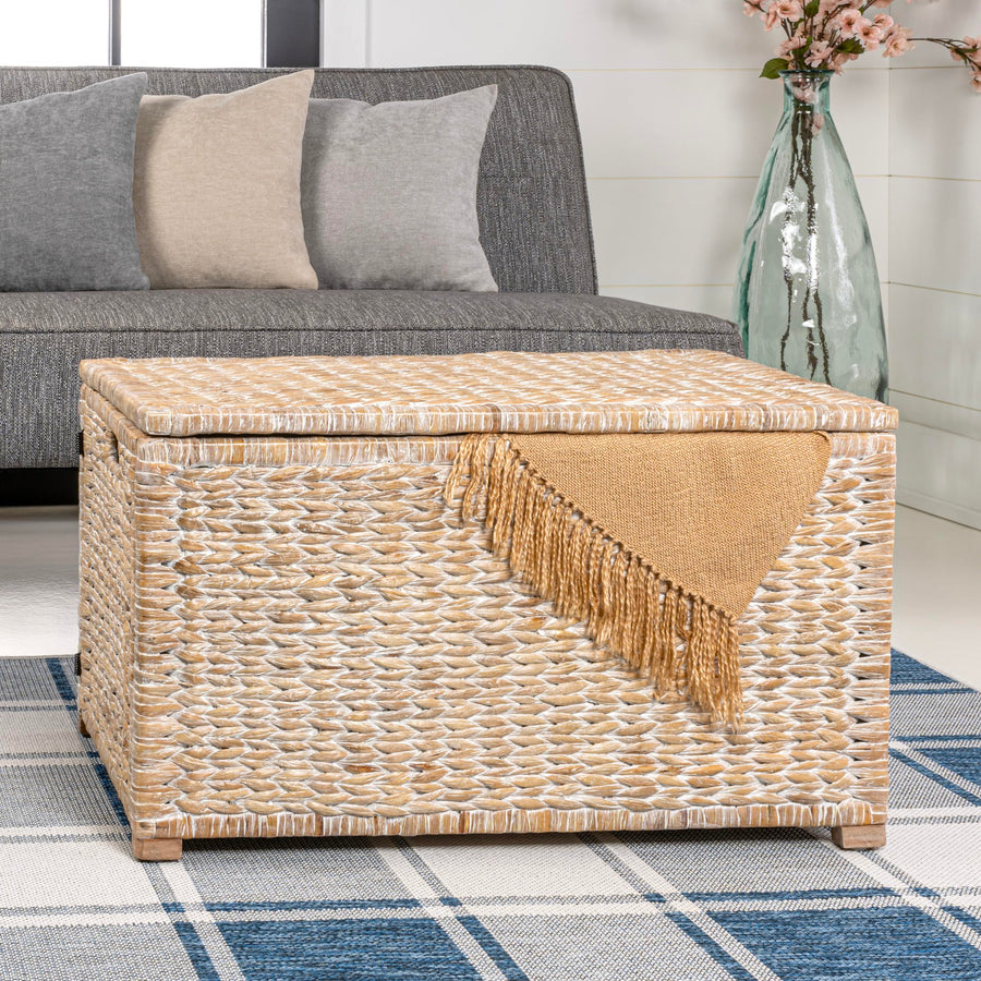 Wicker Storage Trunk